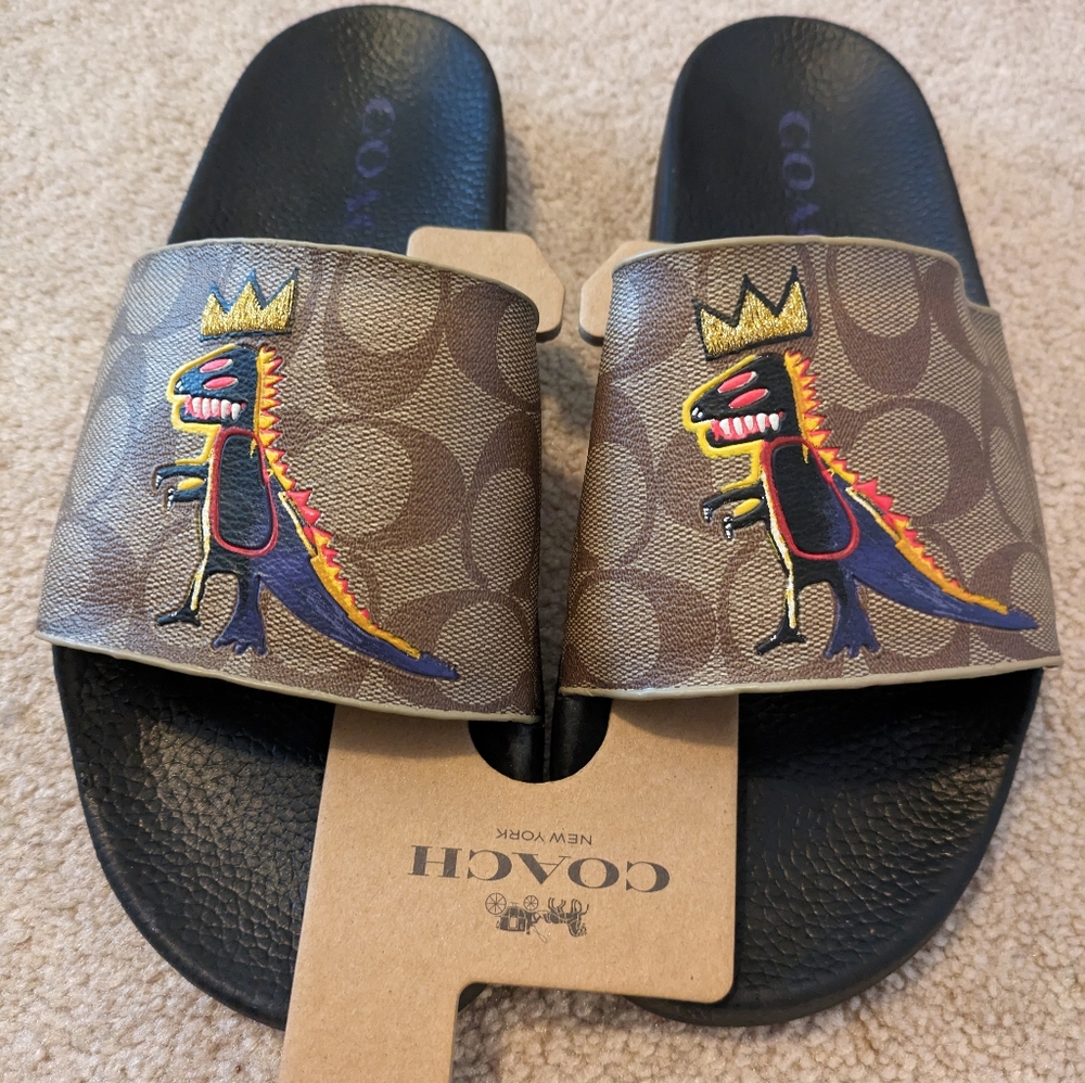 Coach x Basquait Slides M9 MWT